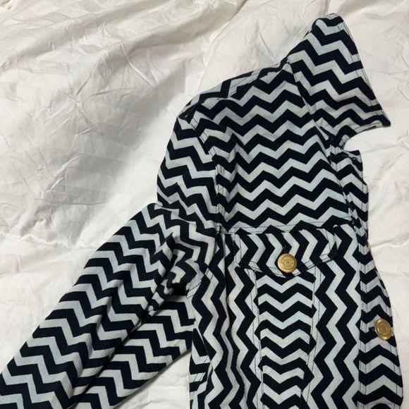 Vintage Moschino Jeans Cropped Chevron Jacket *Read Description* - Picture 11 of 12